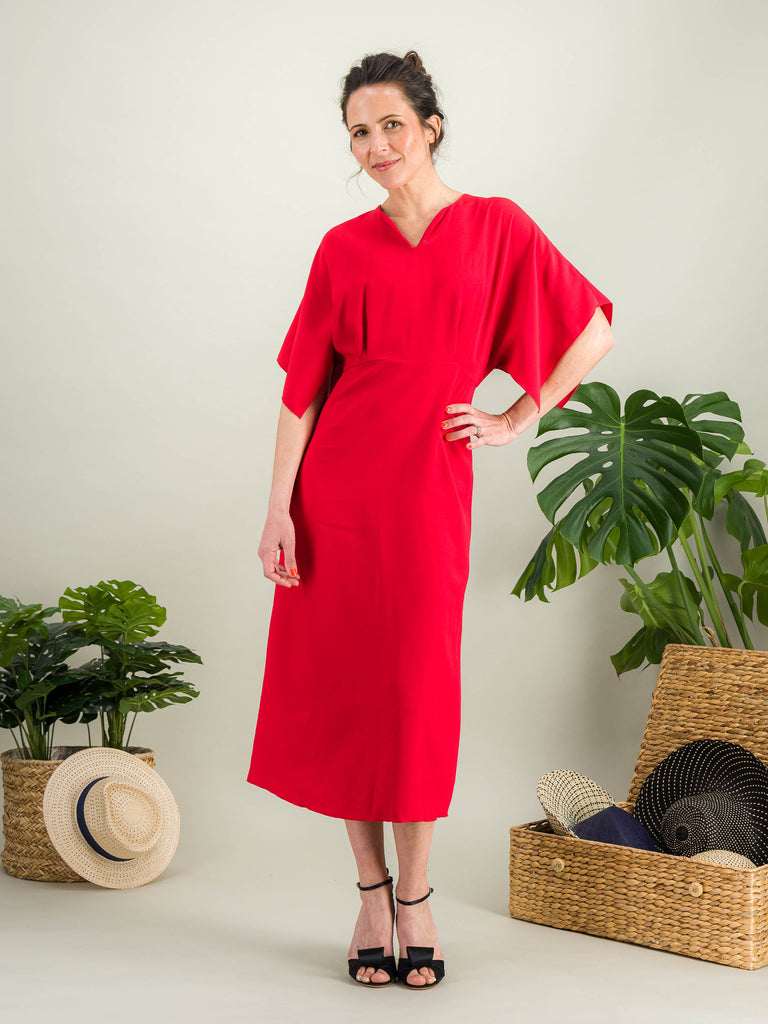 Anahide Saint André ALHAMBRA robe cocktail manches évasées