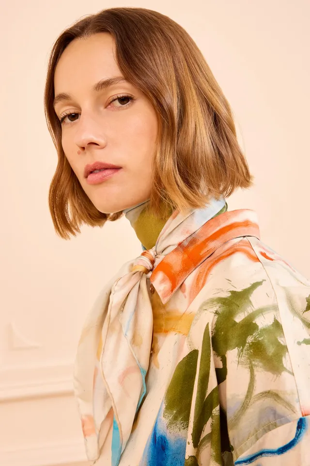 Ulla Johnson Chiara foulard soie Western Dream