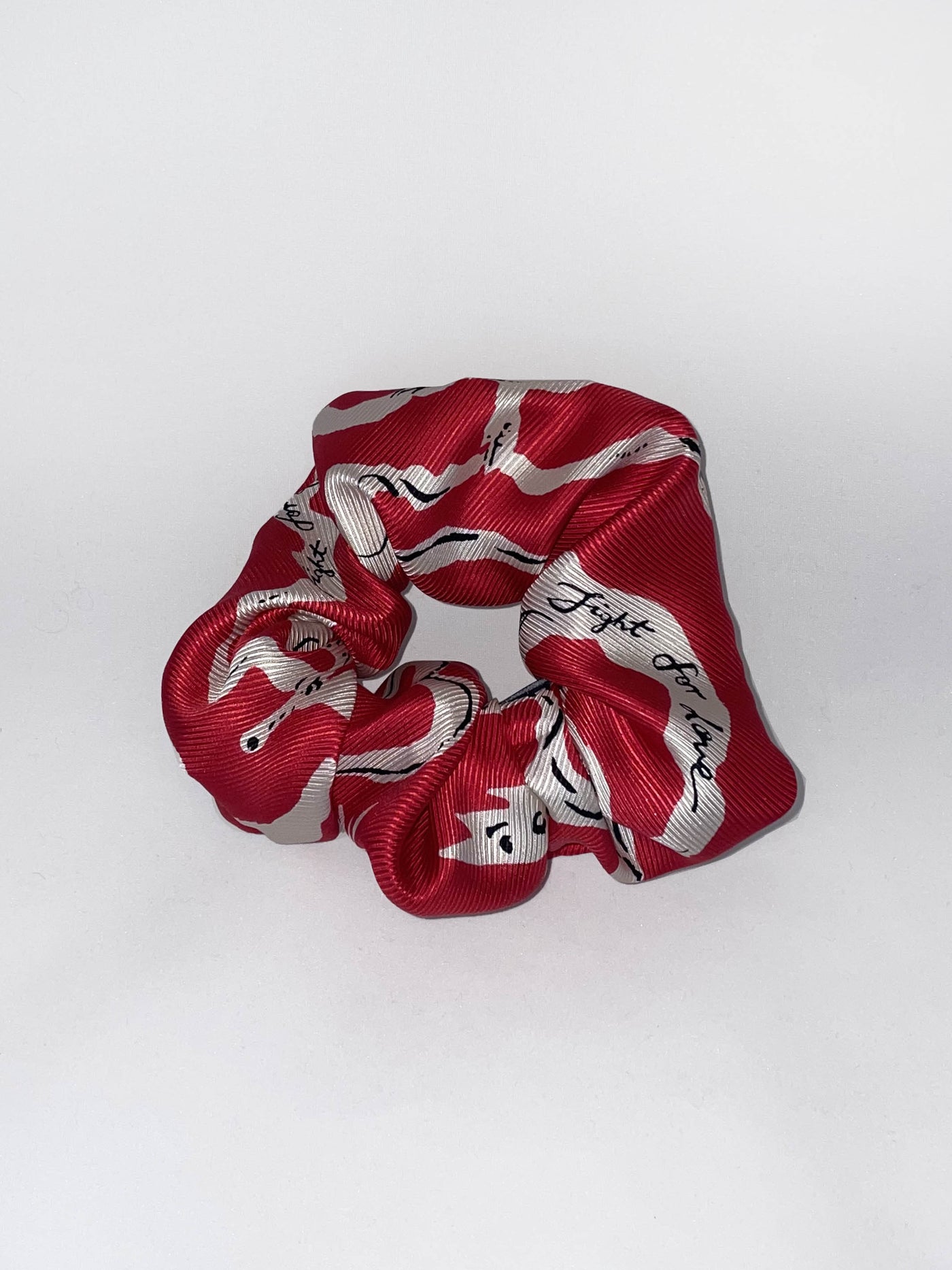 Anahide Saint André Love chouchou rouge twill de soie