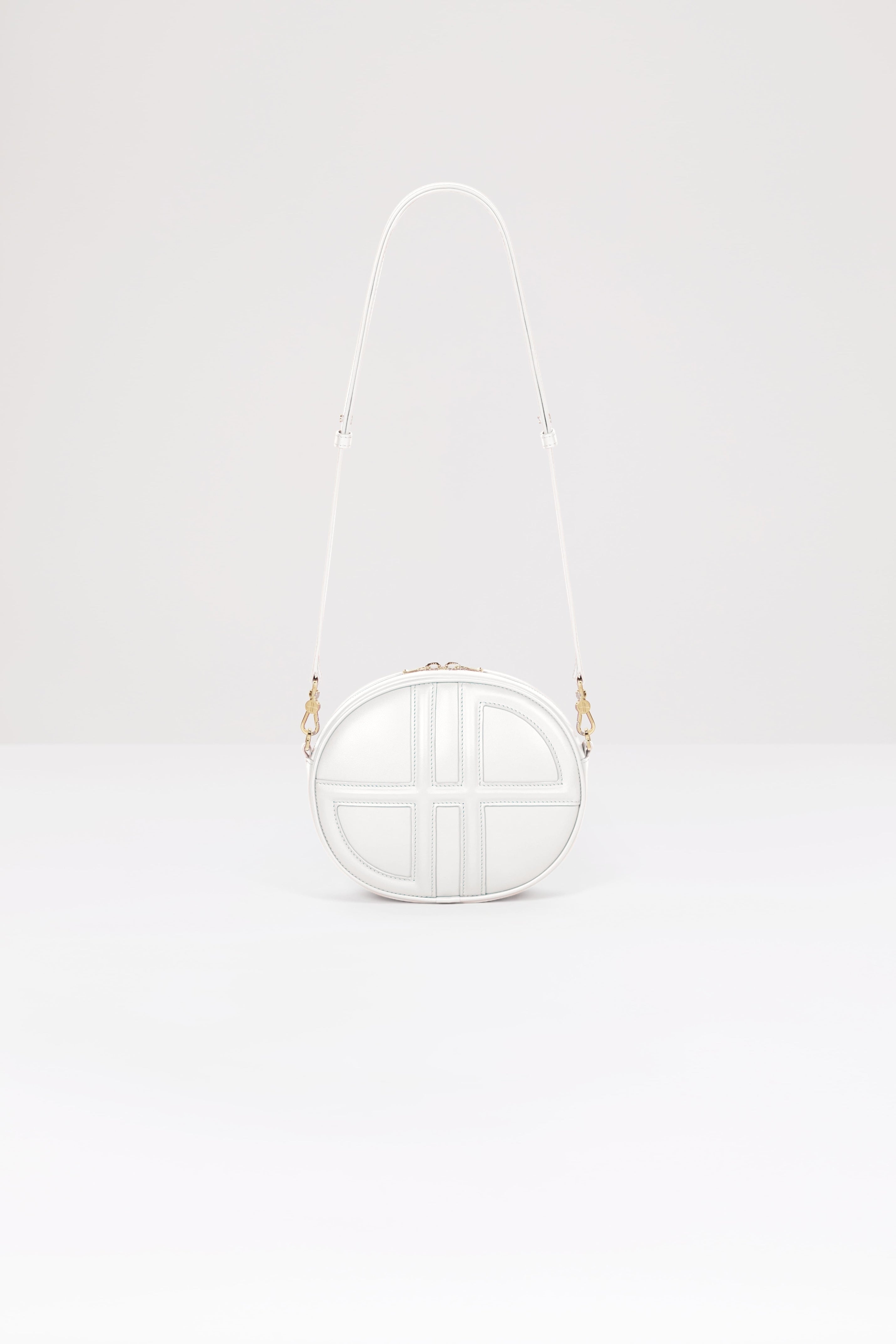 Patou Le JP H23BA004 sac cuir blanc Avalanche TU monogramme 3D