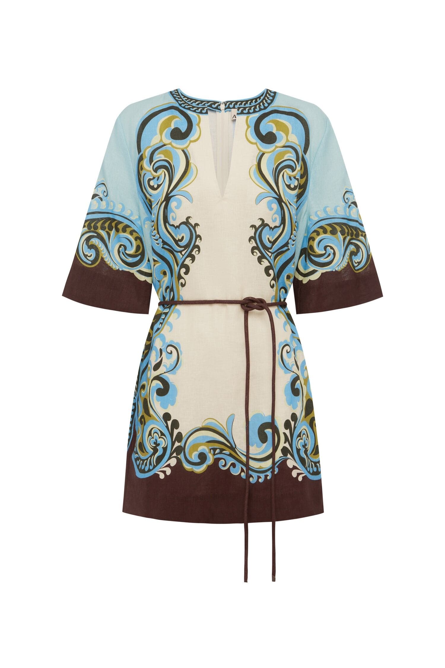 Alemais Natalia Mini Dress robe mini lin