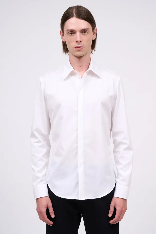 Paul & Joe Cosma chemise droite blanche popeline coton