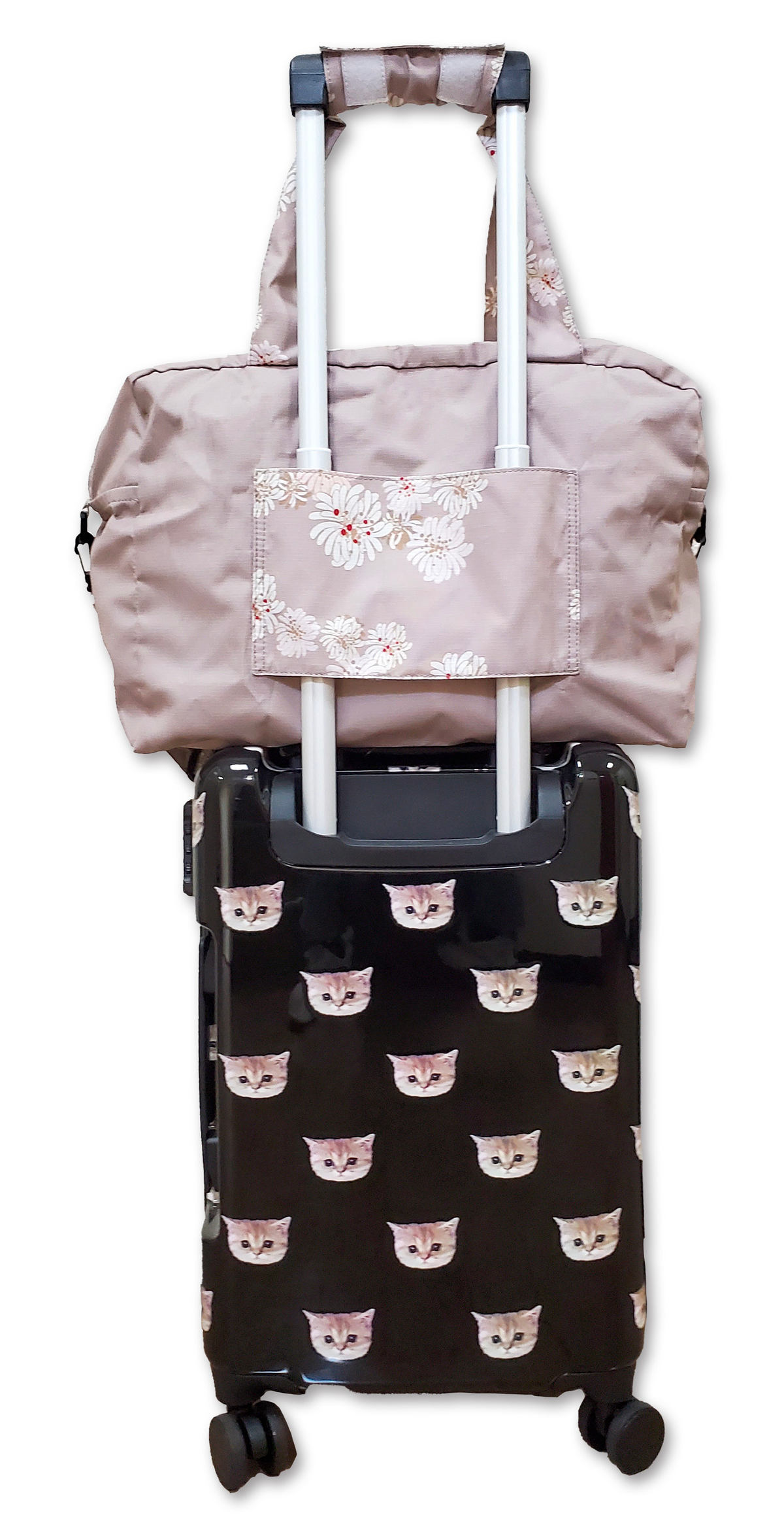 Paul & Joe Sac voyage beige Chrysanthème 43 cm