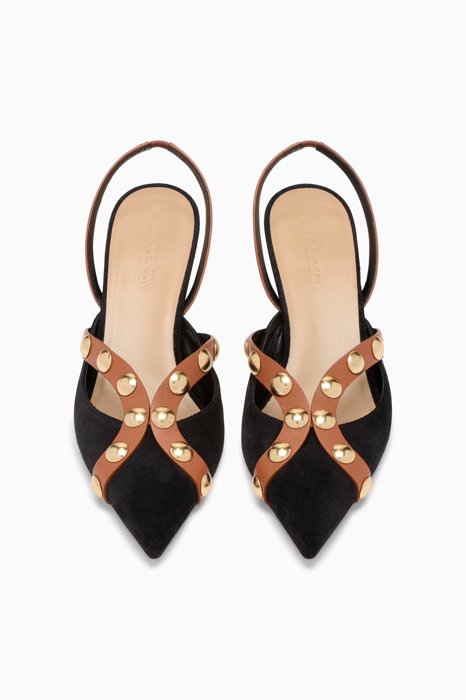 Ulla Johnson Vendome escarpins slingback noir 55 mm