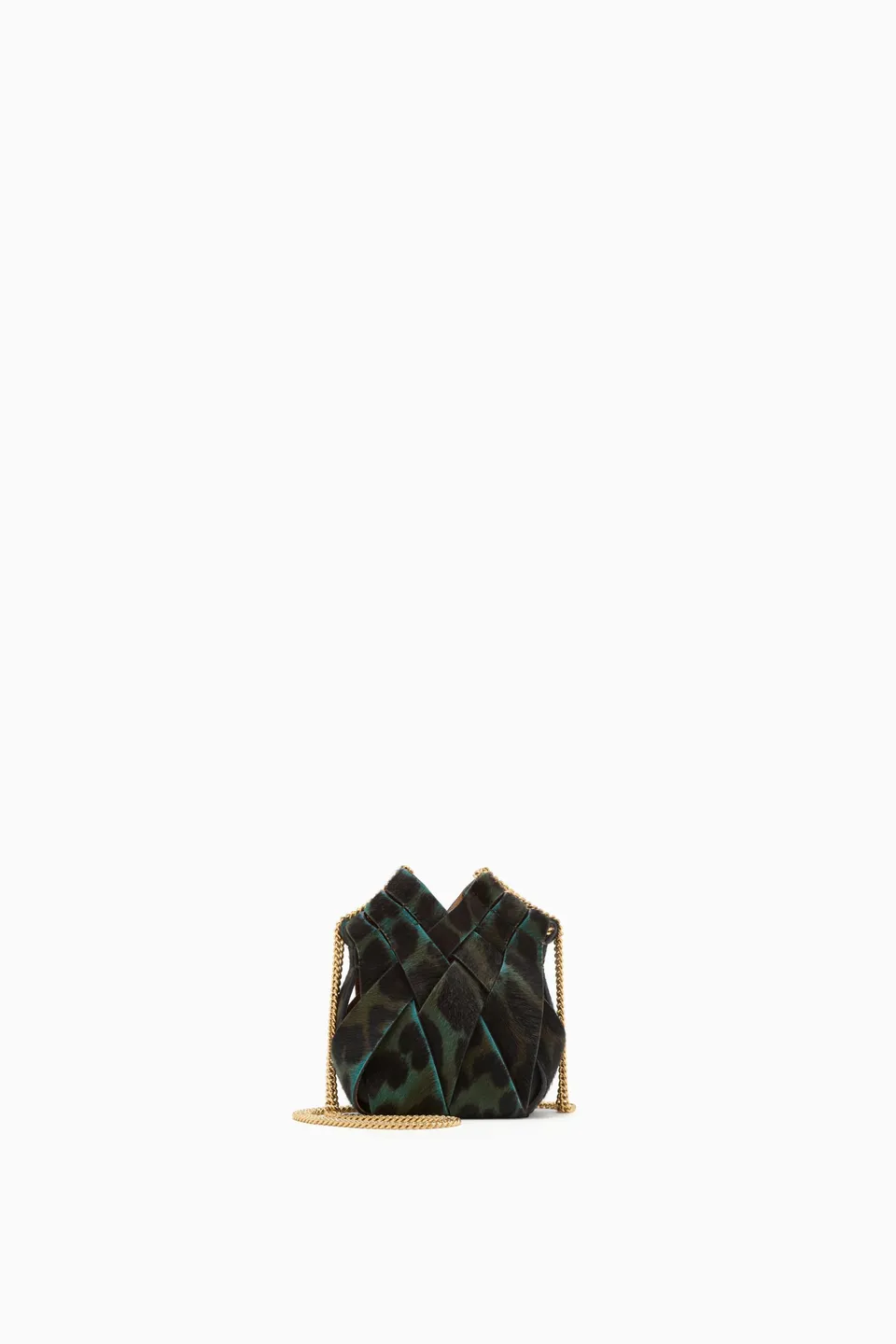 Ulla Johnson Charlotte Mini Crossbody sac léopard émeraude