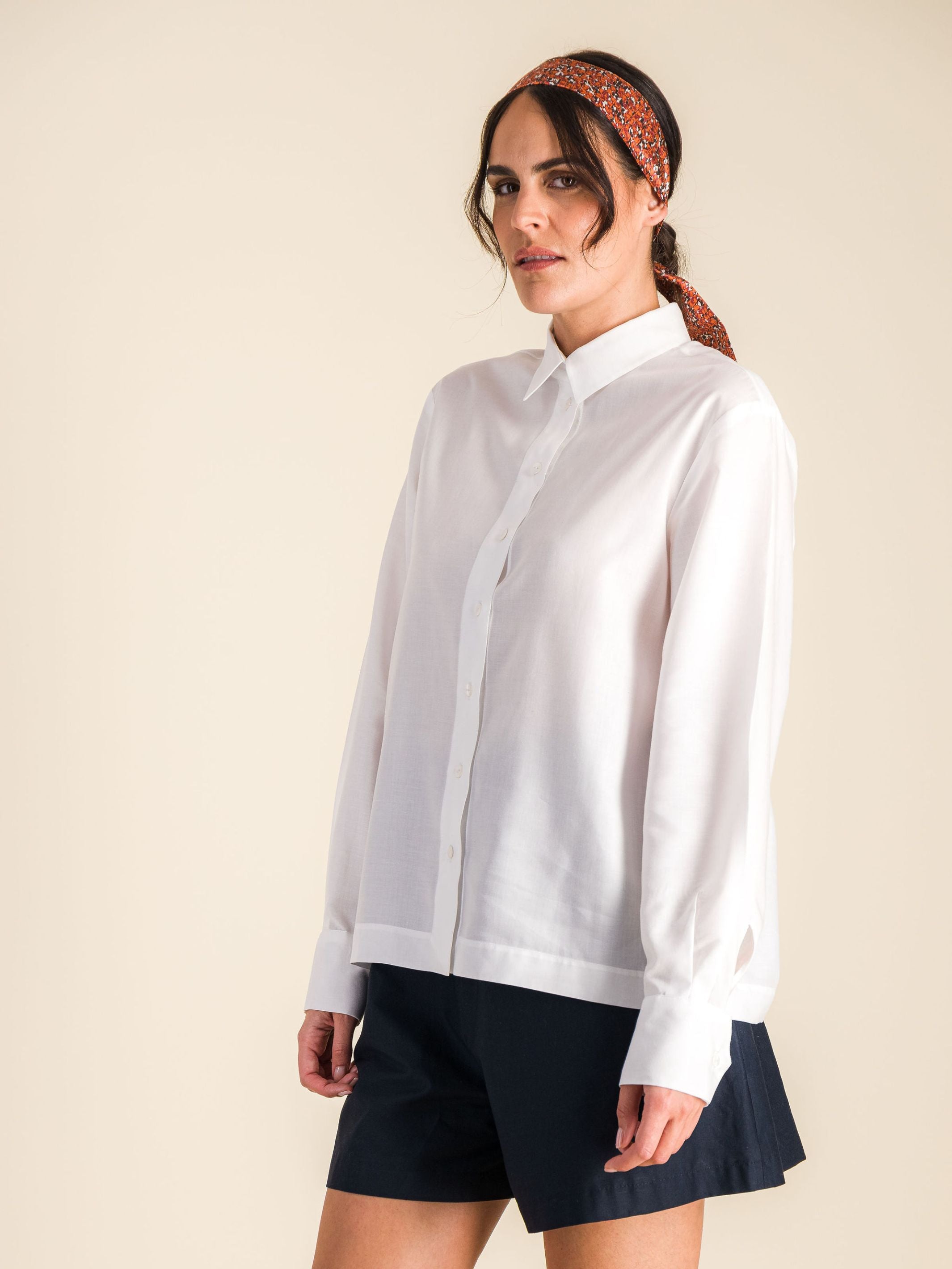 Anahide Saint André Azadeh chemise blanche oversize coton