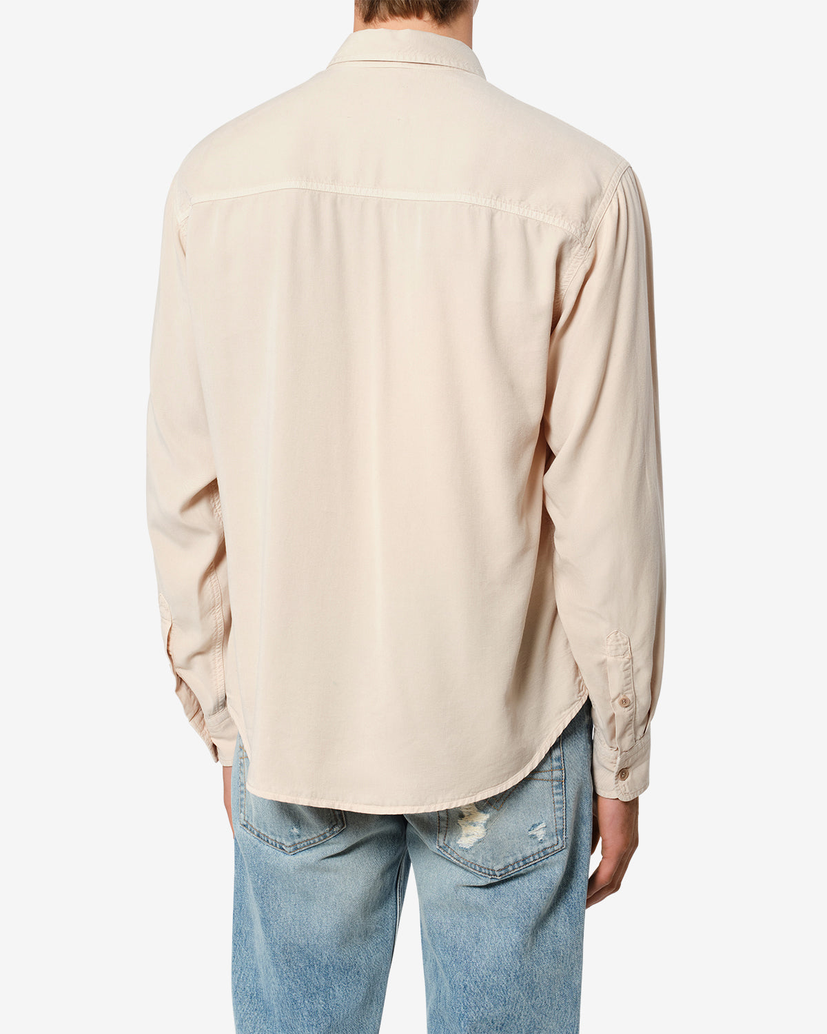 Isabel Marant Saul chemise écru coupe droite manches longues