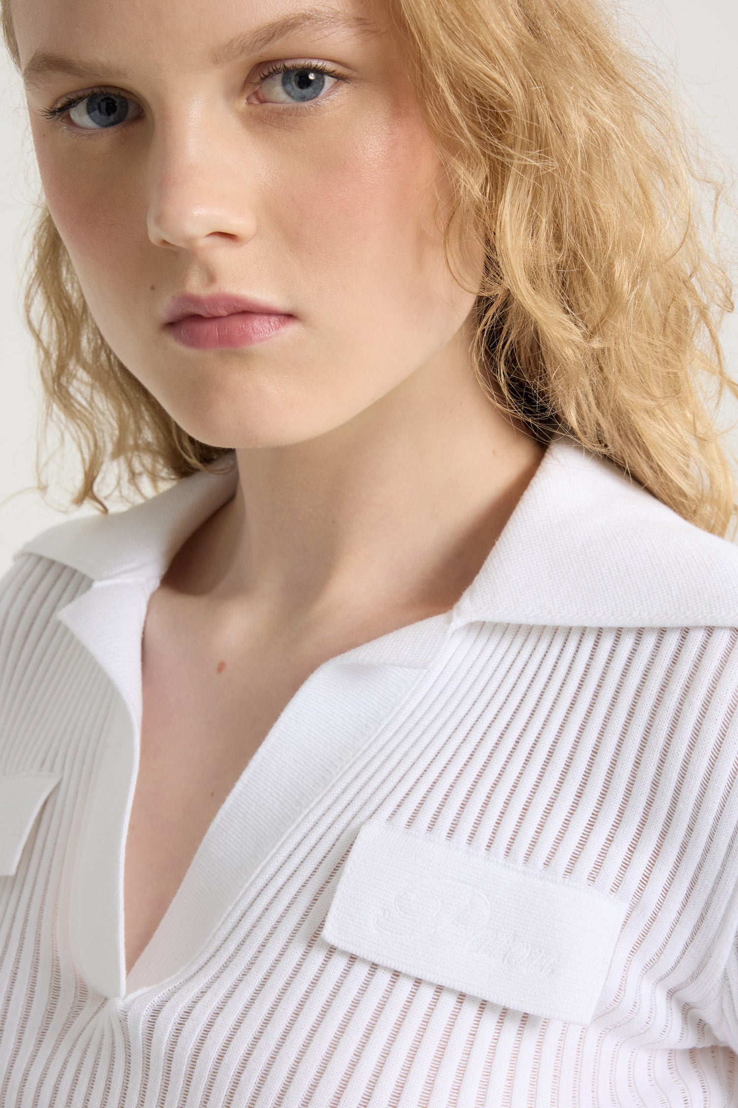 Patou Knitwear Top P25KN2298084001W Blanc Coton