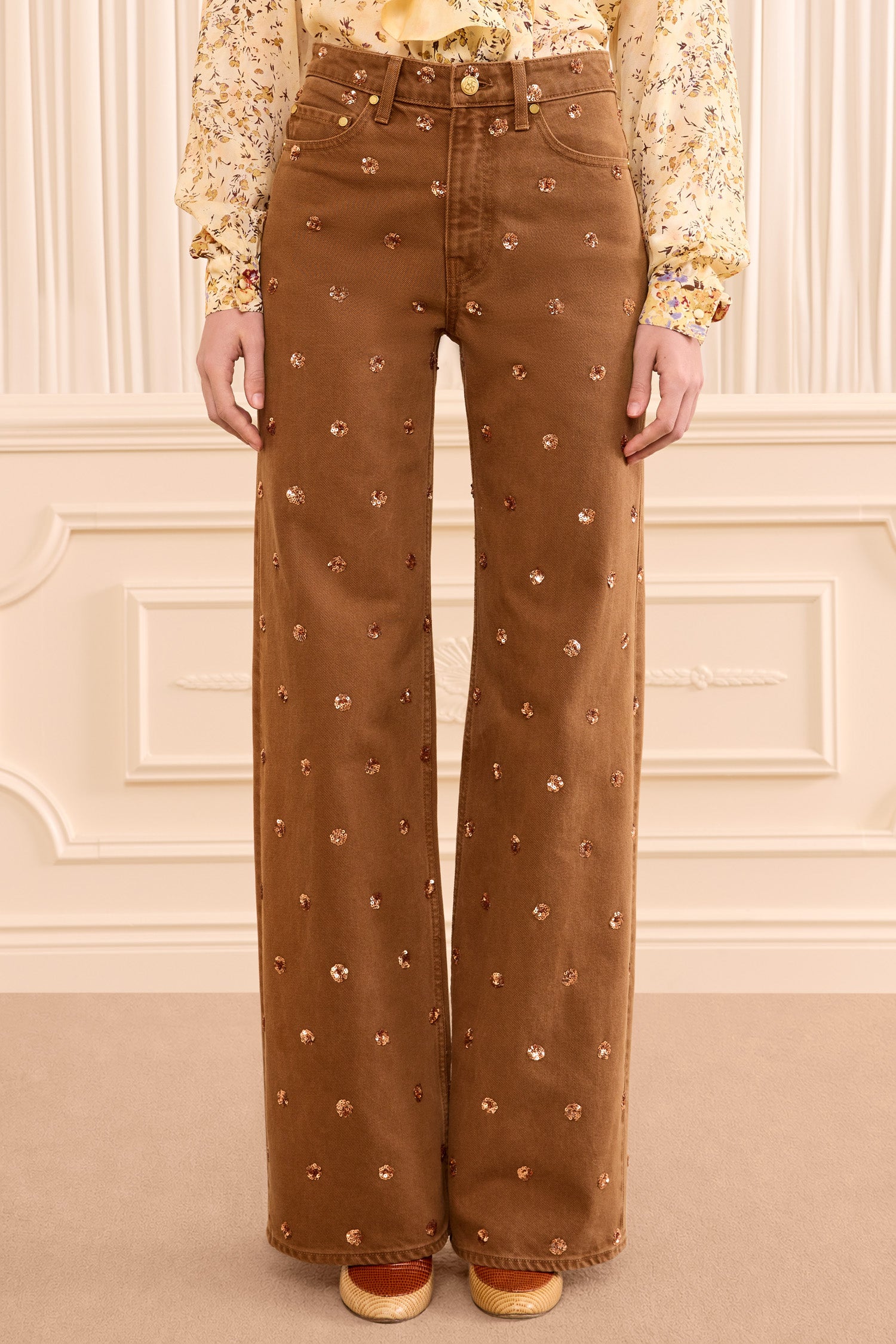 Ulla Johnson Willow jean large marron Umber