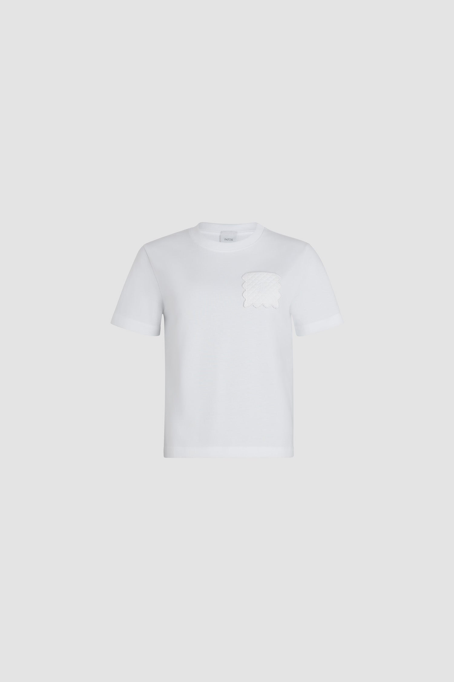 Patou JE141 t-shirt coton bio blanc poche matelassée