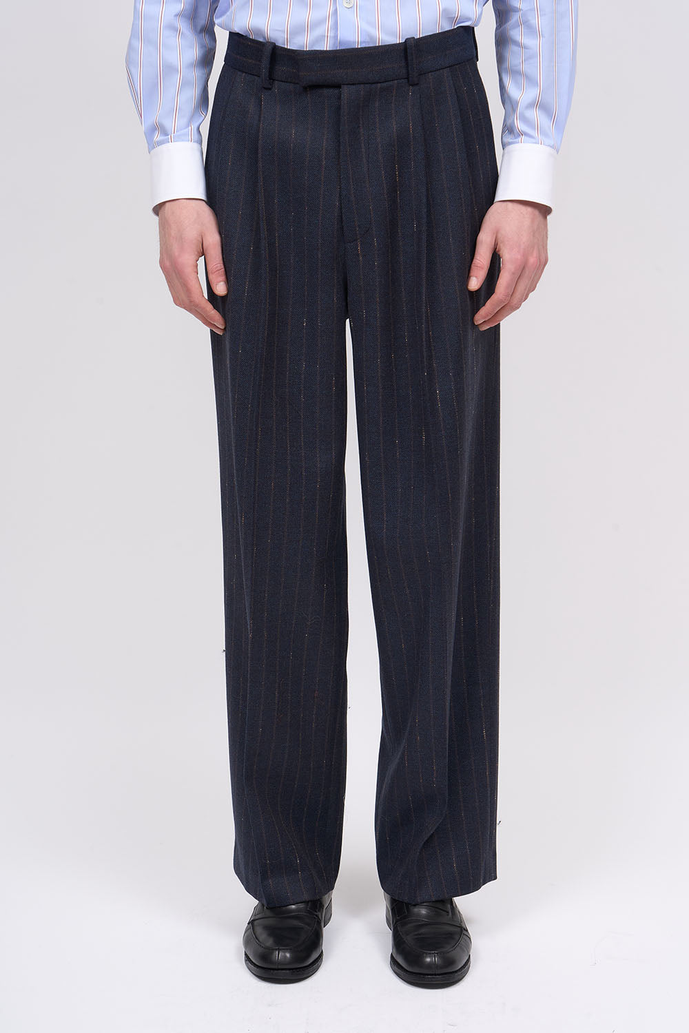 Paul & Joe Tailoring Pantalon Raphael twill laine marron M