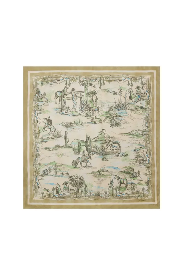 Alemais Scout Silk foulard carré soie taille unique