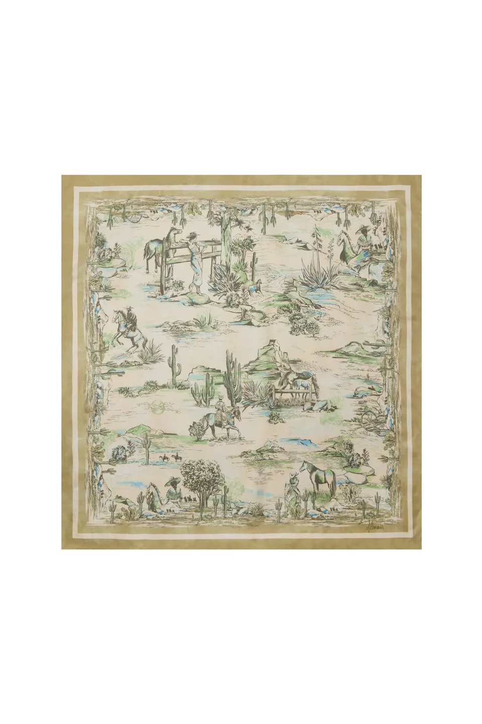 Alemais Scout Silk foulard carré soie taille unique