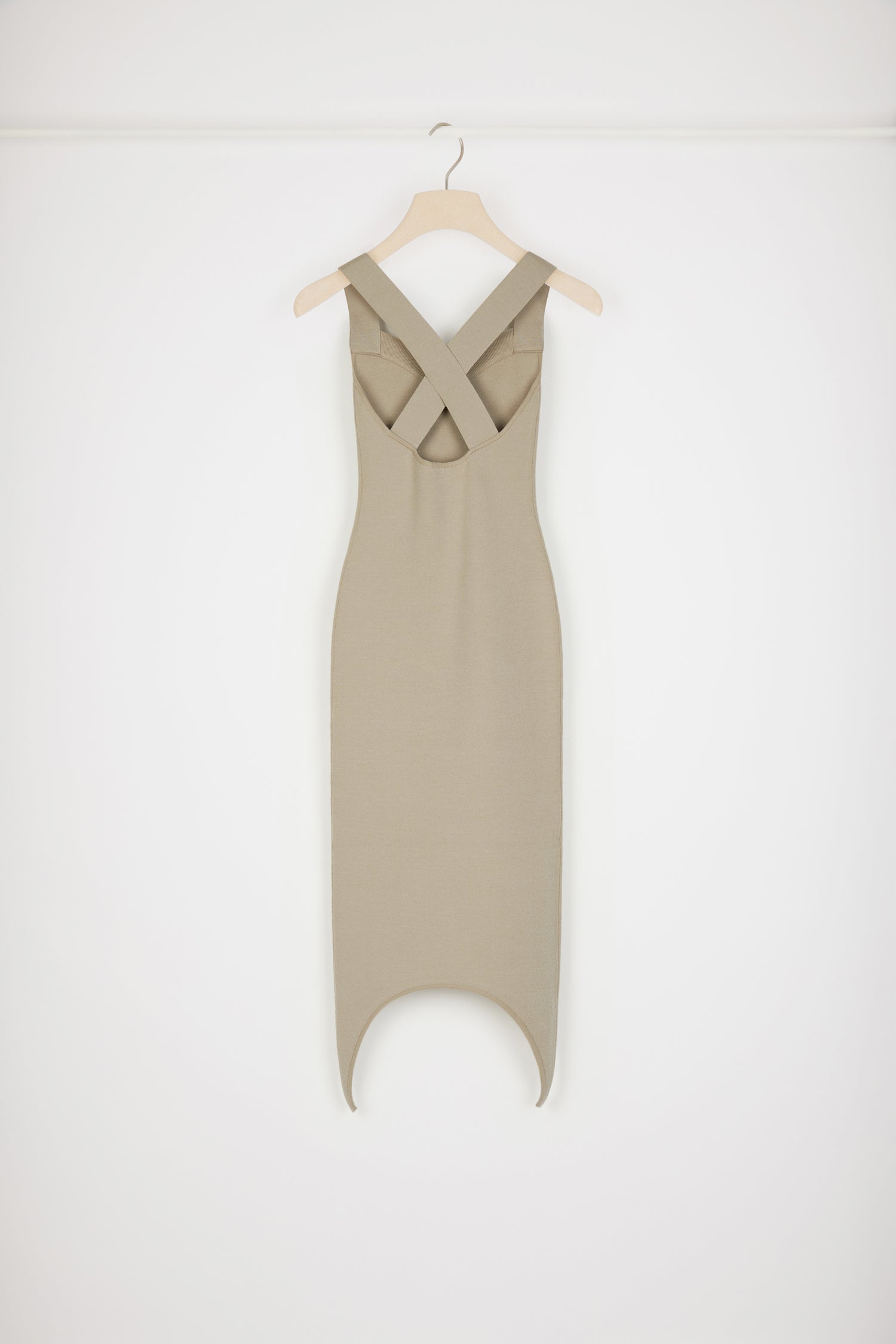 Patou Dresses KN1188060106P robe maille beige parchemin