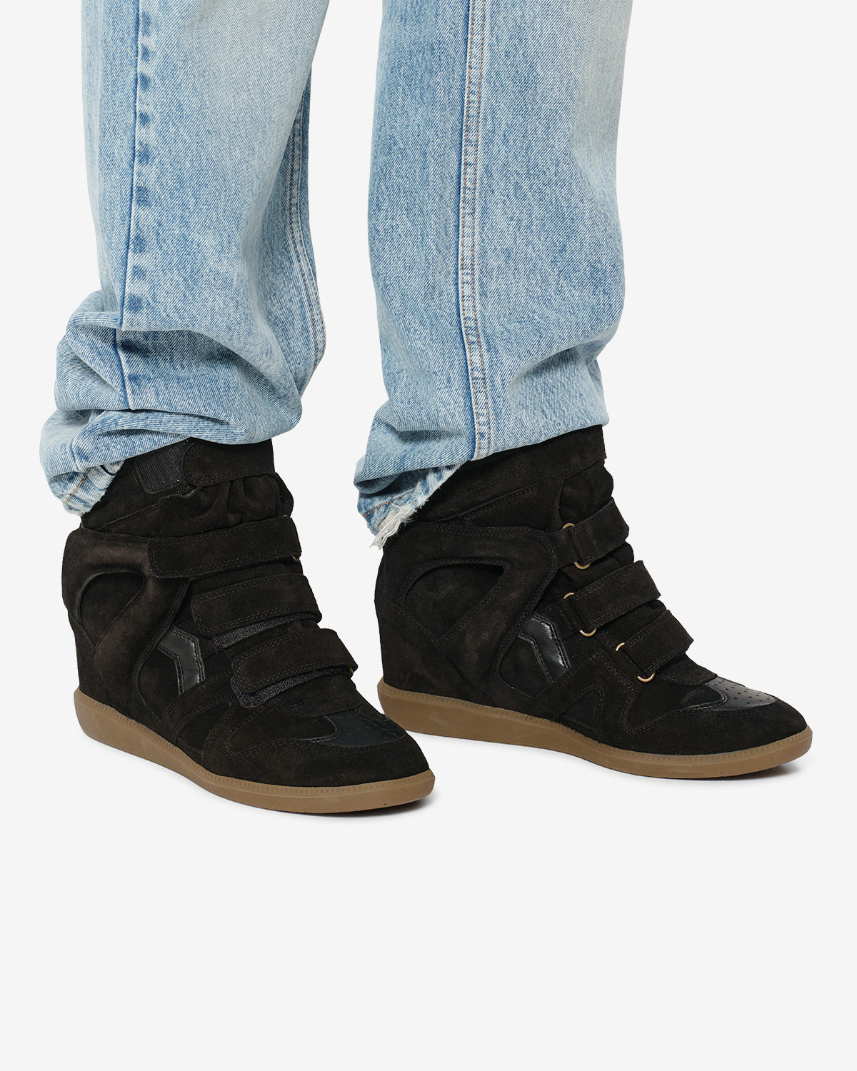 Isabel Marant Bekett Man baskets noir compensées
