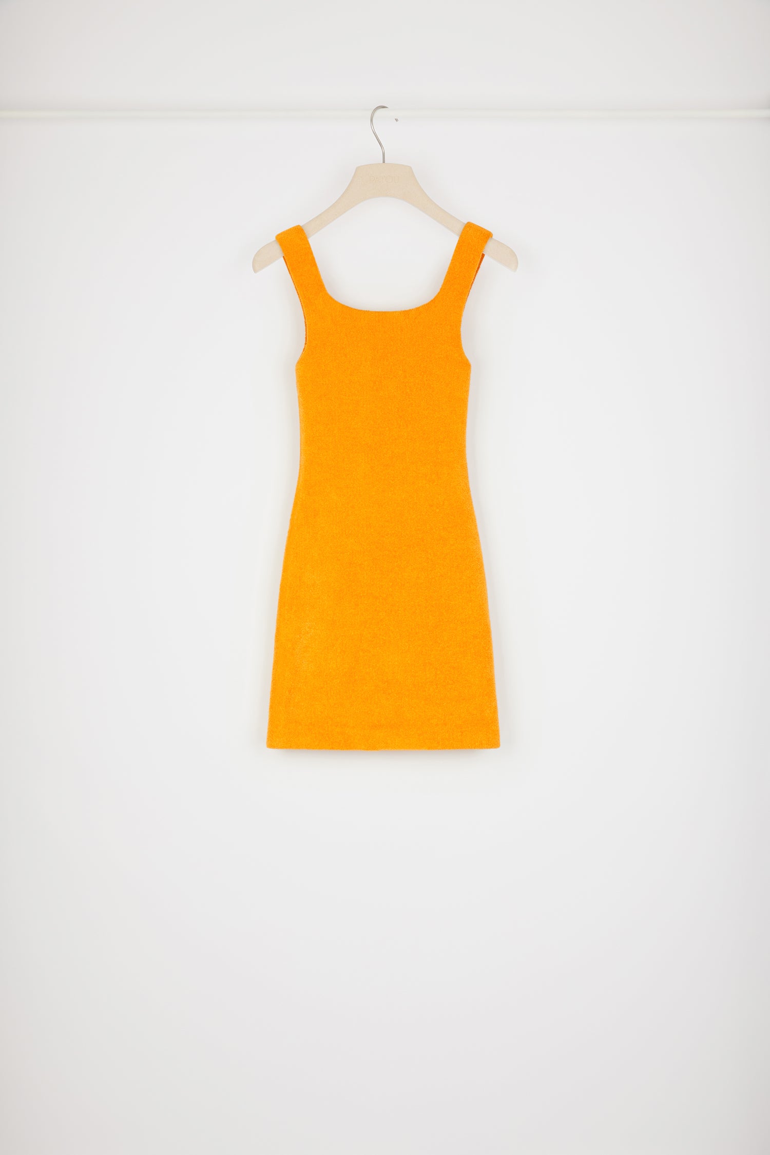 Patou P23KN1298062215M mini robe maille marigold ajustée