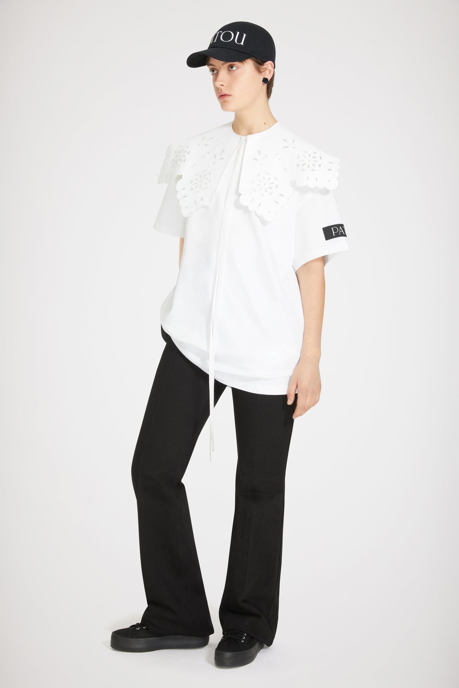 Patou JE0579990001W robe t-shirt coton blanche