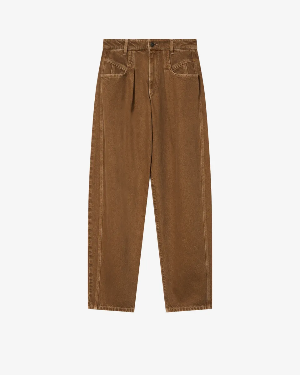 Isabel Marant Lisha jean barrel bronze taille haute