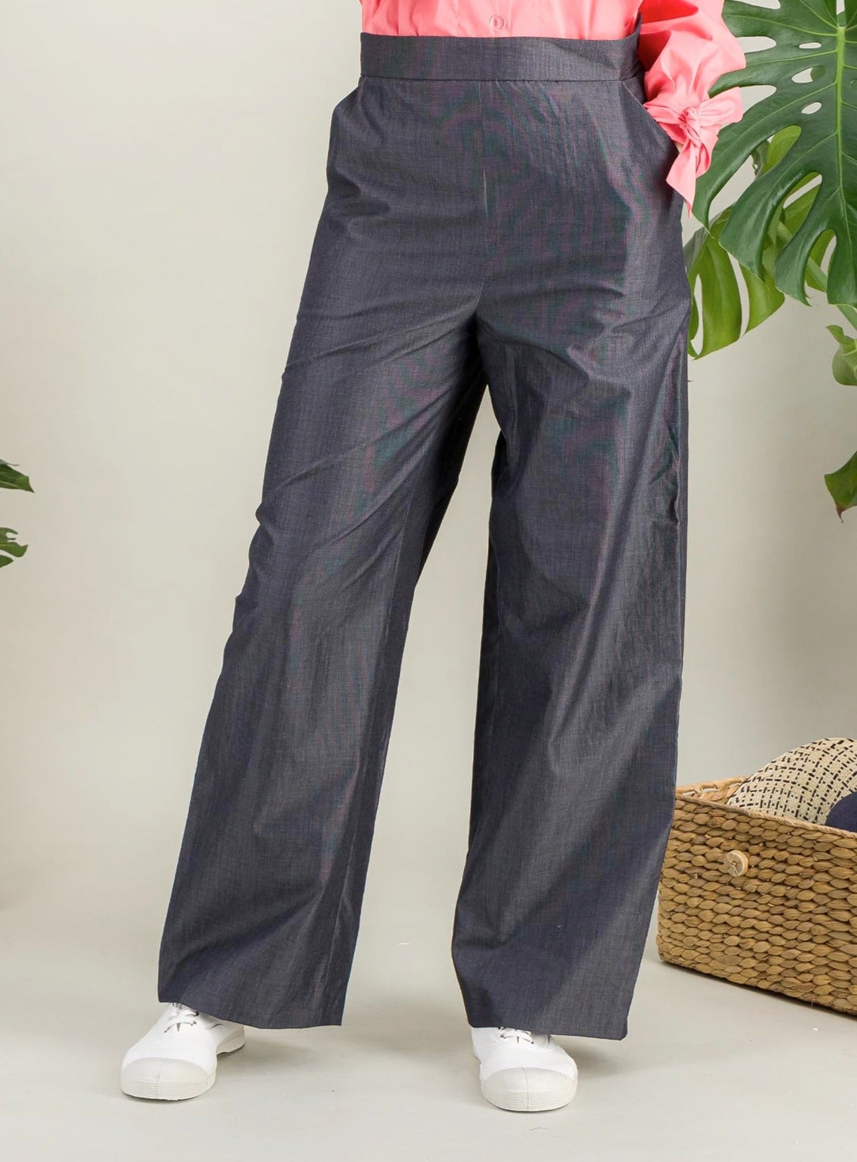 Anahide Saint André Milo pantalon large lin coton