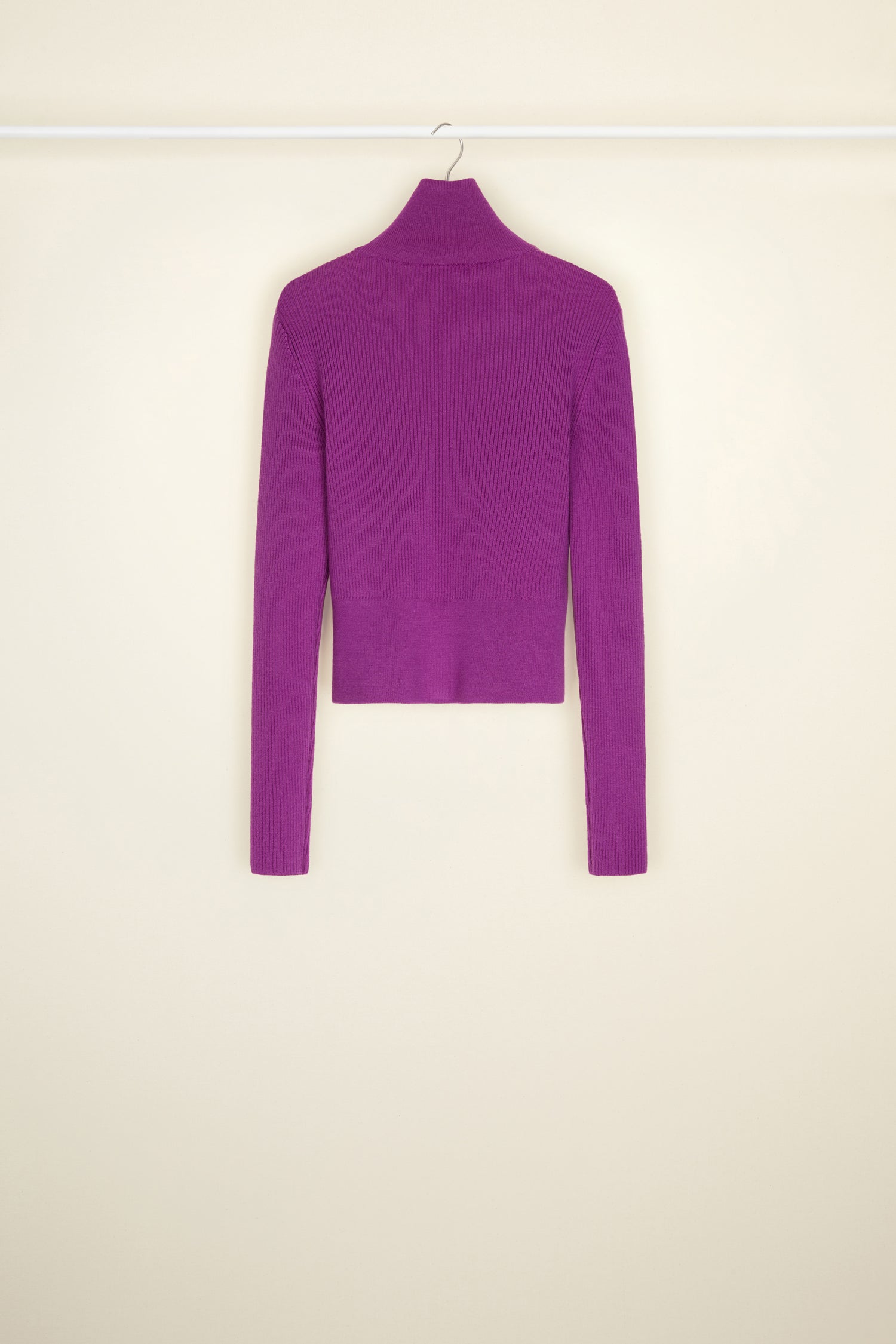 Patou Knitwear A21KN0588040498P pull améthyste col montant