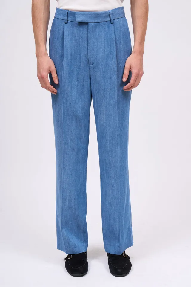 Paul & Joe Groovy pantalon pinces tencell effet denim
