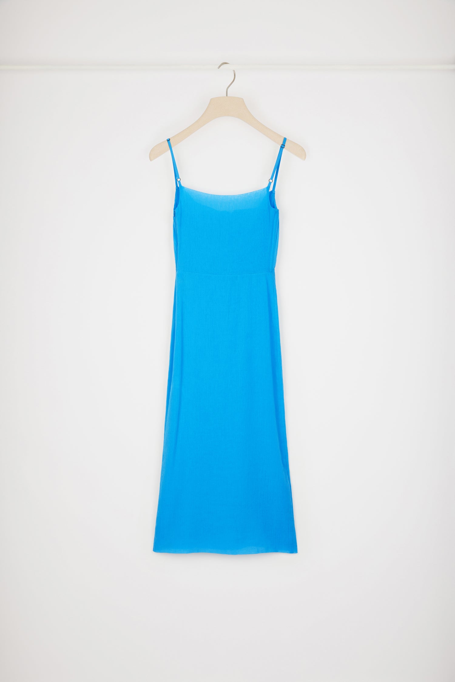 Patou DR1130135628B robe midi coton bio bleu Blue Jewel