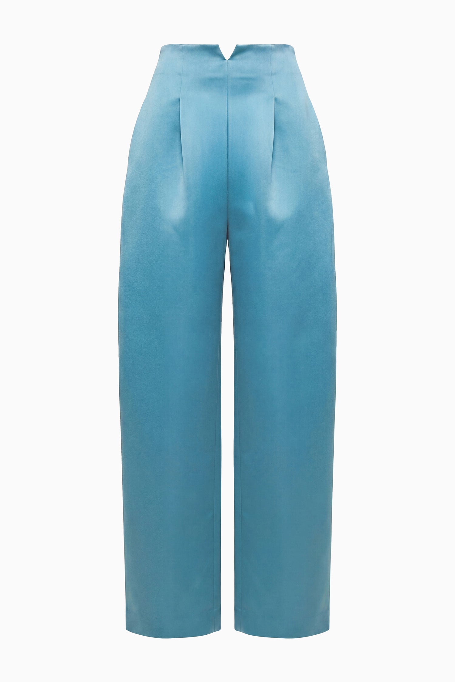 Ulla Johnson Edlyn pantalon satin Heron taille haute