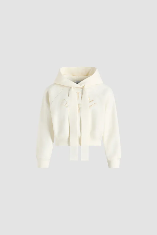 Patou JE192 hoodie coton bio blanc Snowberry XS