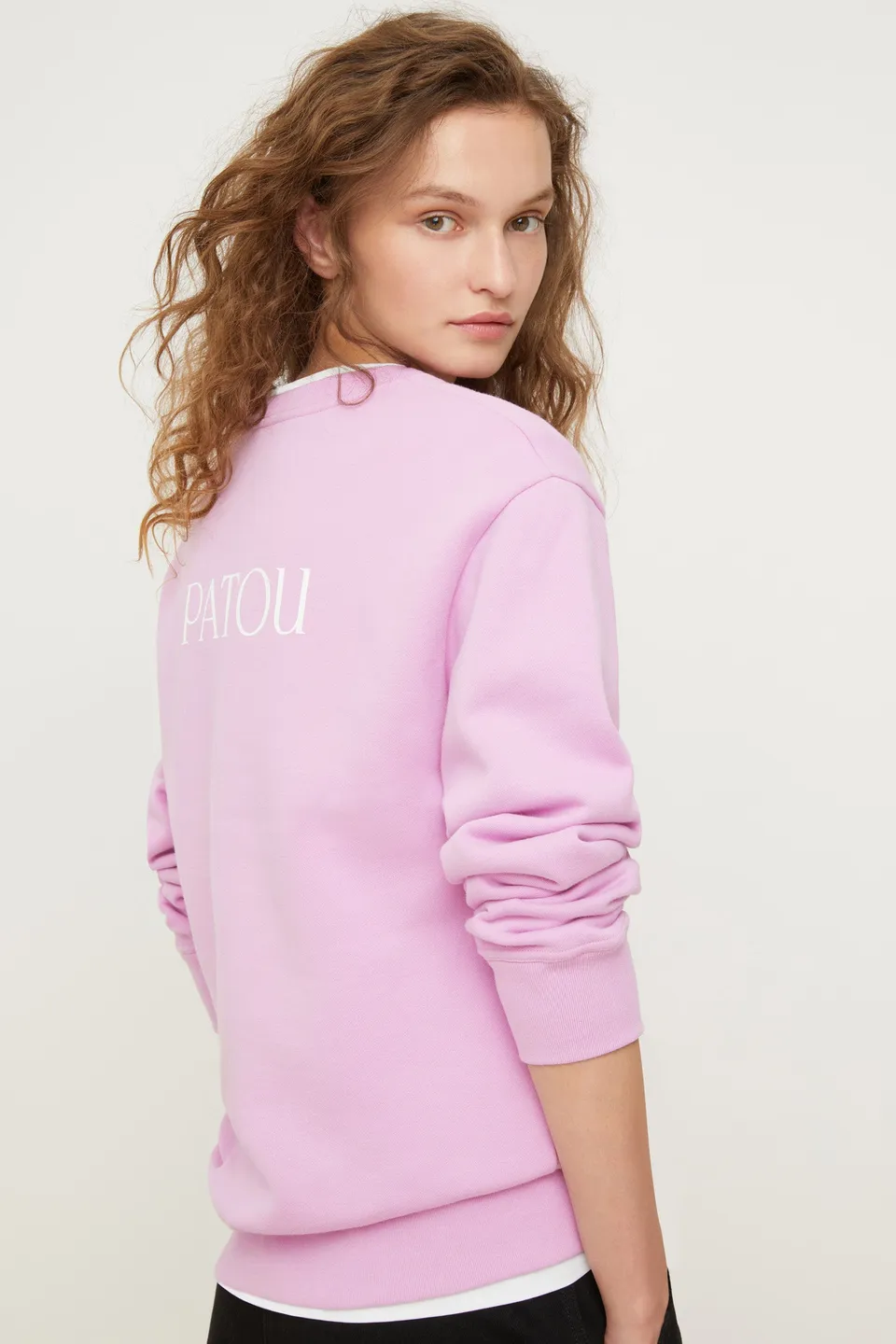 Patou JE018 sweat coton bio lilas oversize XS-XL