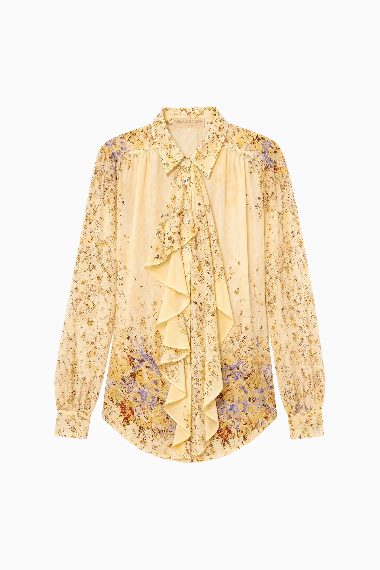 Ulla Johnson Gesture chemisier soie Forsythia jacquard