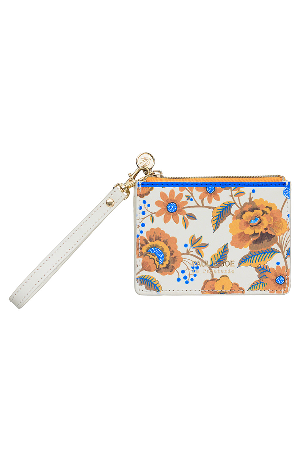Paul & Joe Petite maroquinerie porte-cartes fleurs jaunes zip