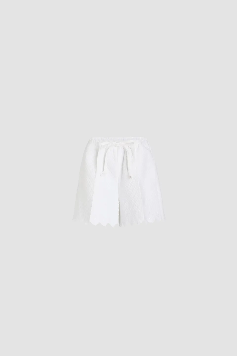 Patou P25TR047 short viscose blanc matelassé 34-44