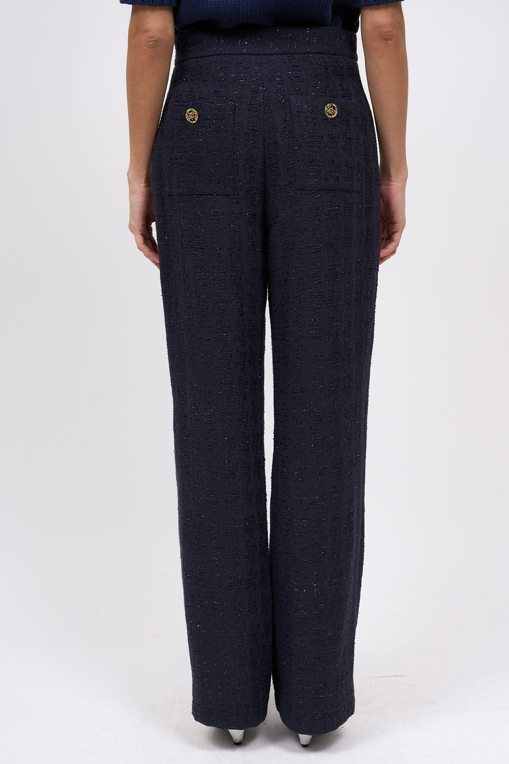 Paul & Joe Tailoring Pantalon droit Granval tweed lurex doublé