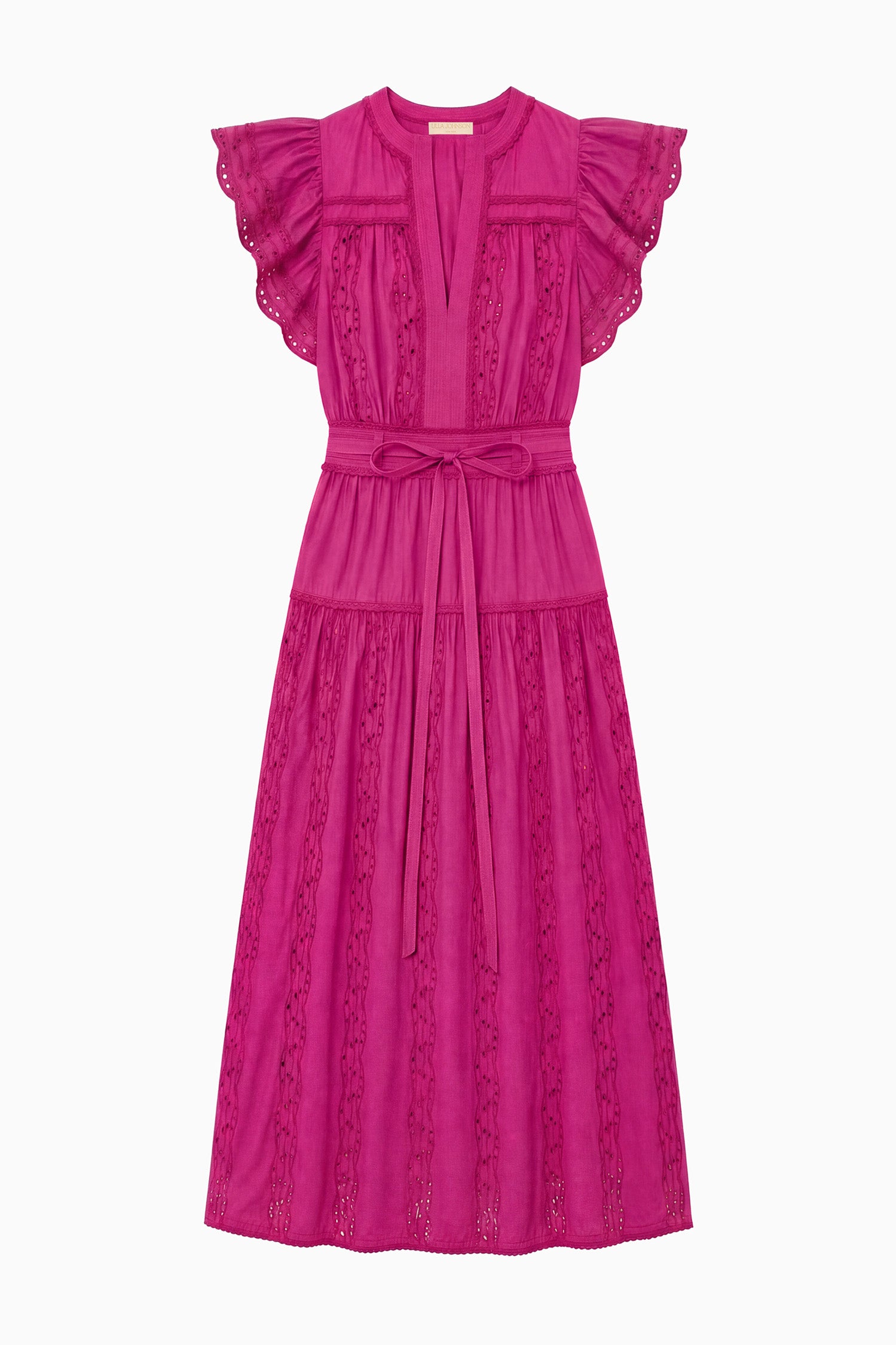 Ulla Johnson Dani robe midi coton Orchid