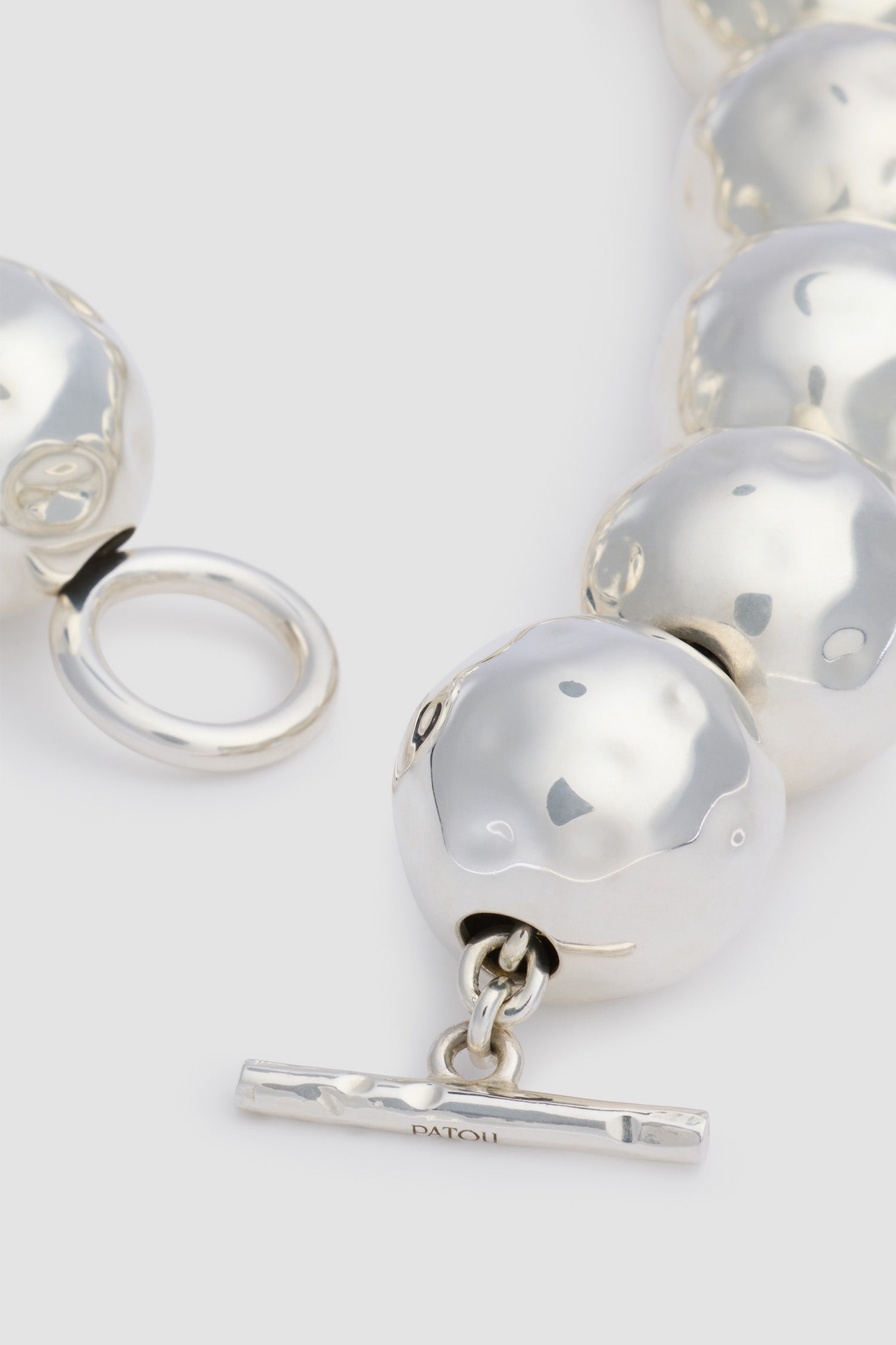 Patou JW130 collier argent boules martelées