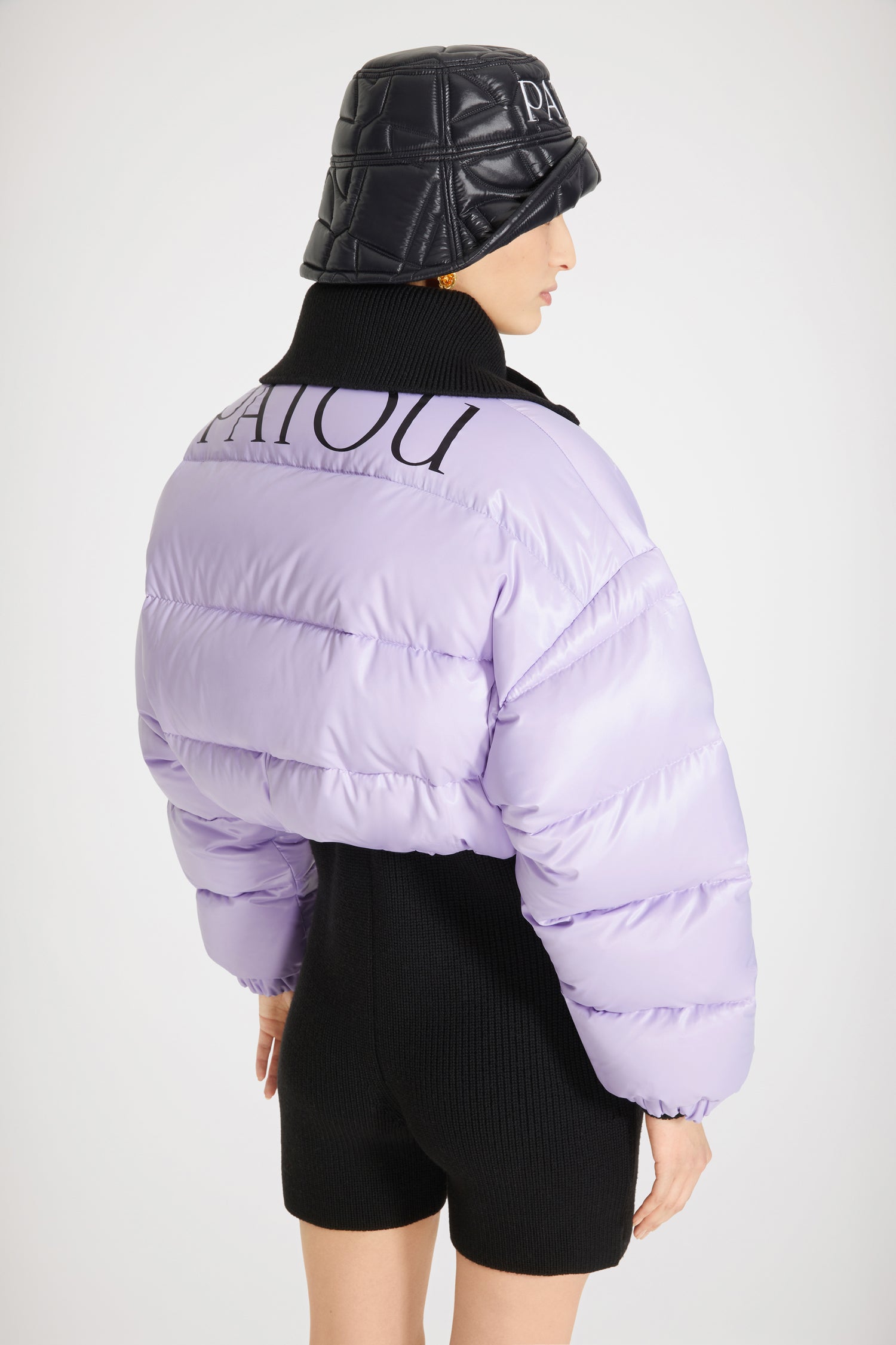 Patou OU012 doudoune polyester lavande logo XS-XL