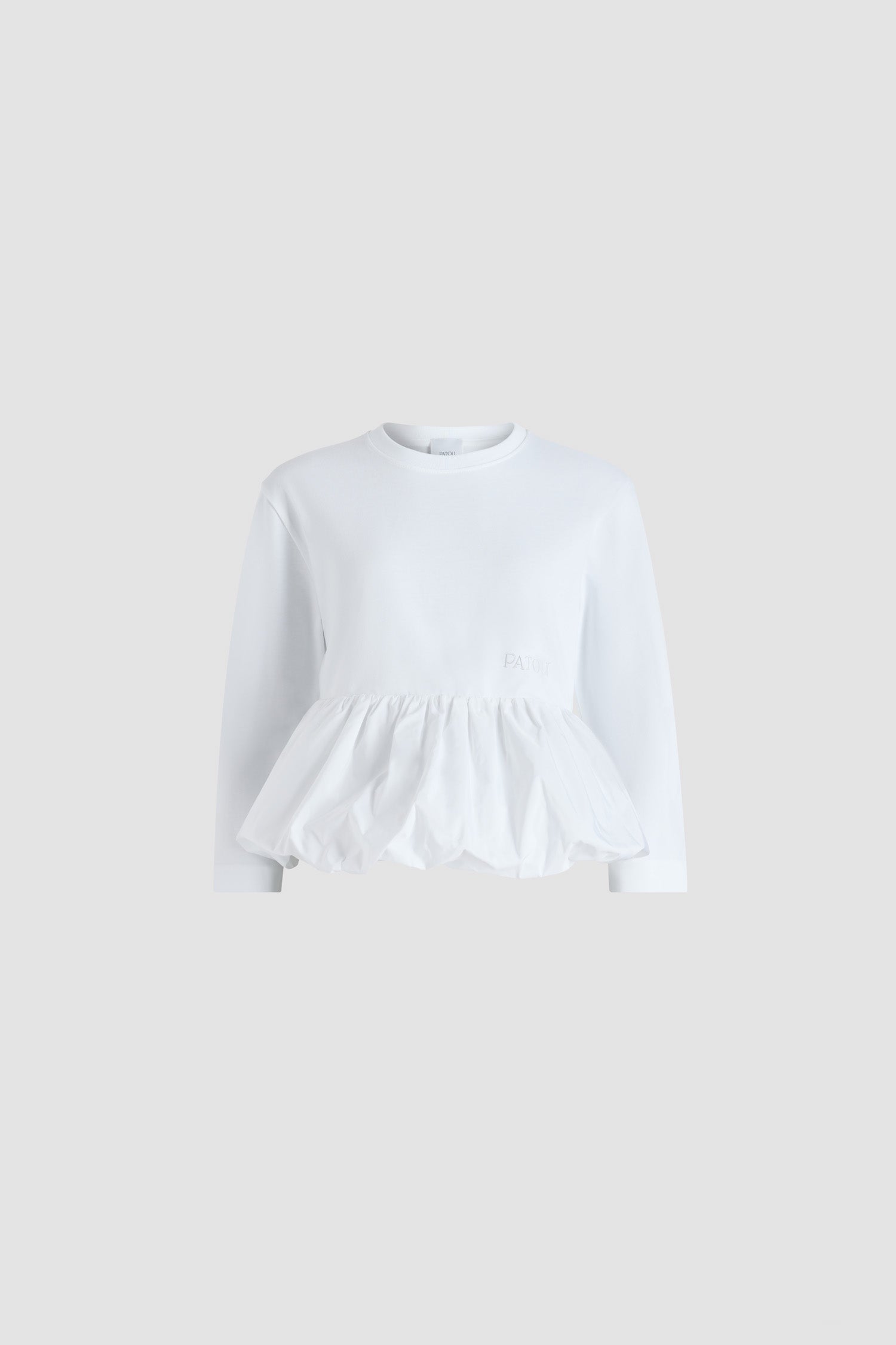 Patou JE191 t-shirt coton bio blanc volant