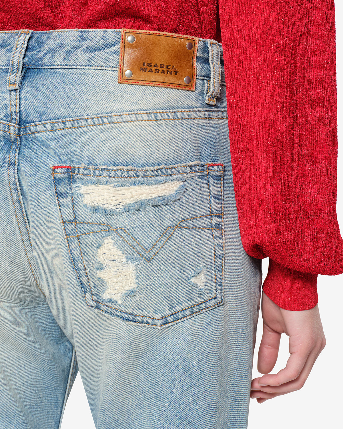 Isabel Marant Dayali Reg Jean Bleu Vintage Boyfriend