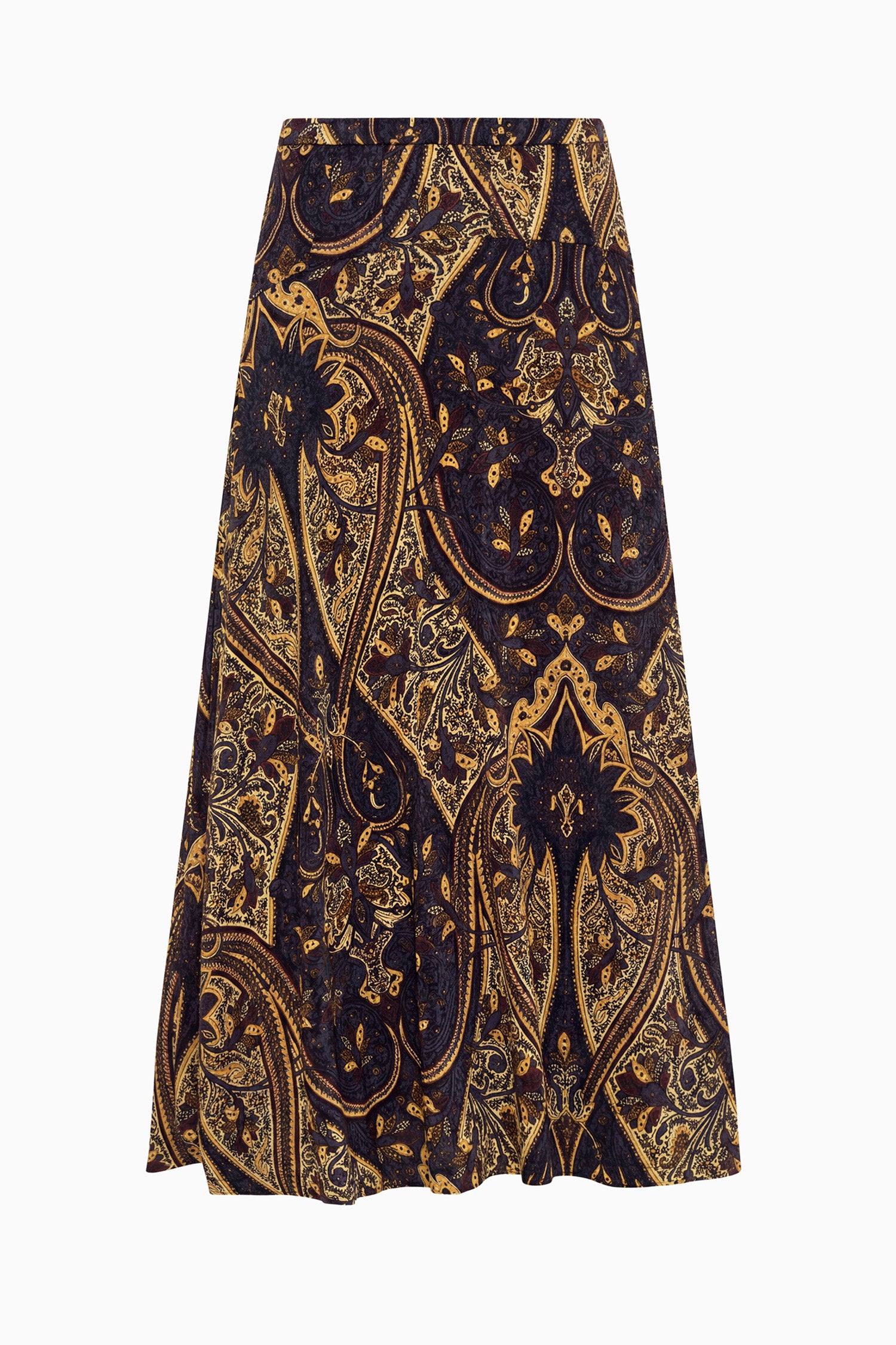 Ulla Johnson Paola jupe jersey Twilight Paisley marron