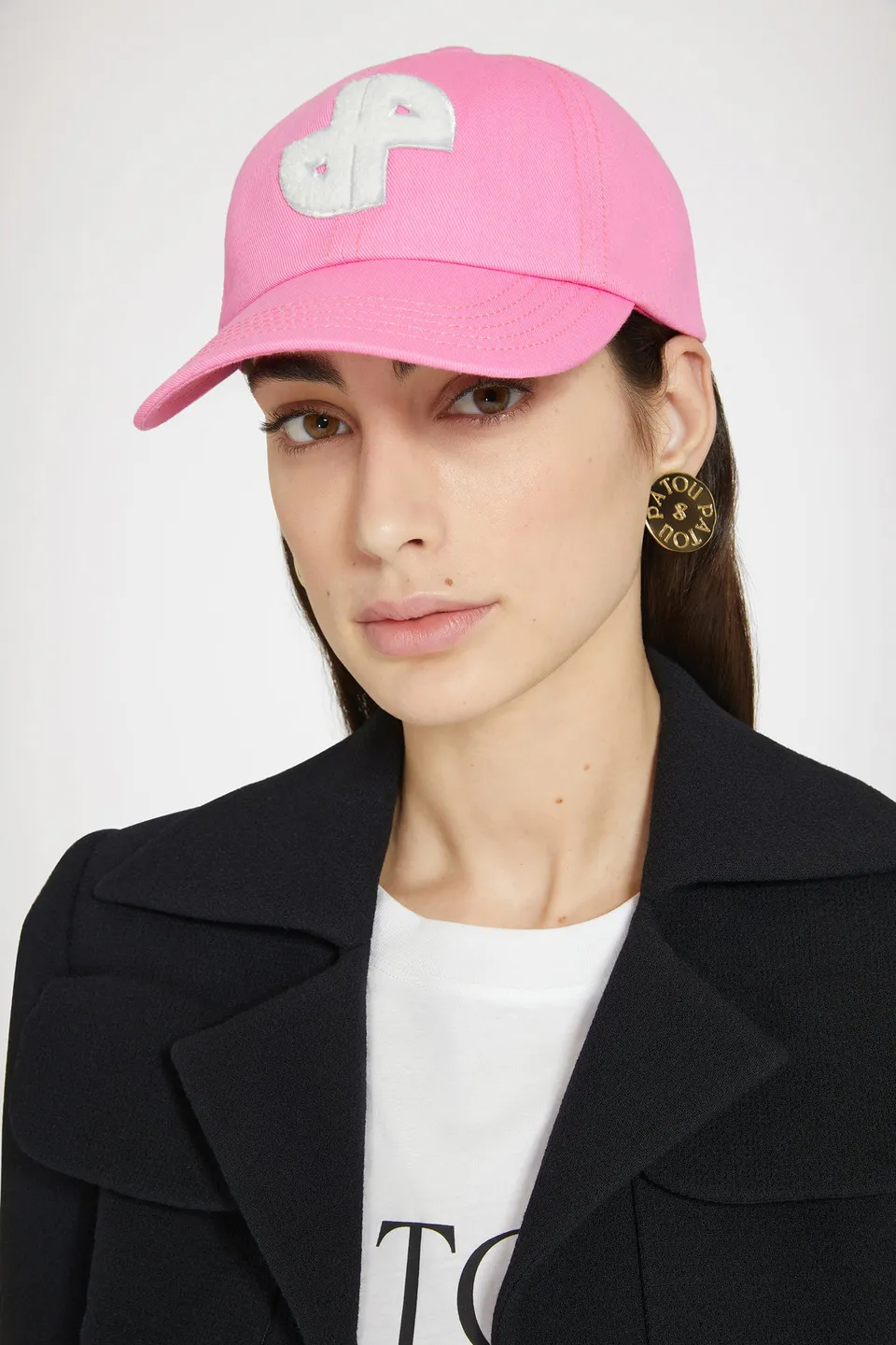 Patou Accessories P24AC063 casquette rose coton S