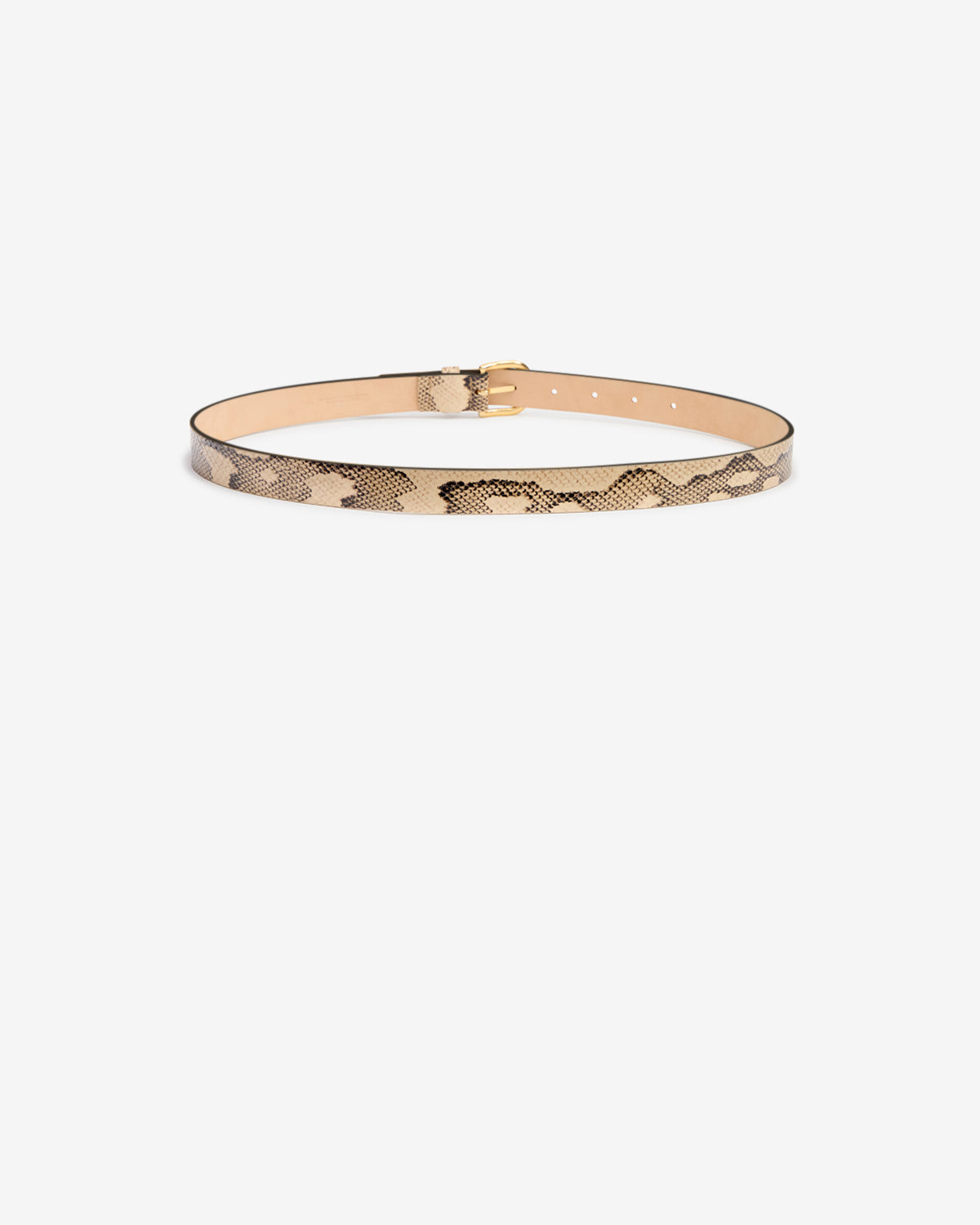 Isabel Marant Zap ceinture cuir sahara effet python