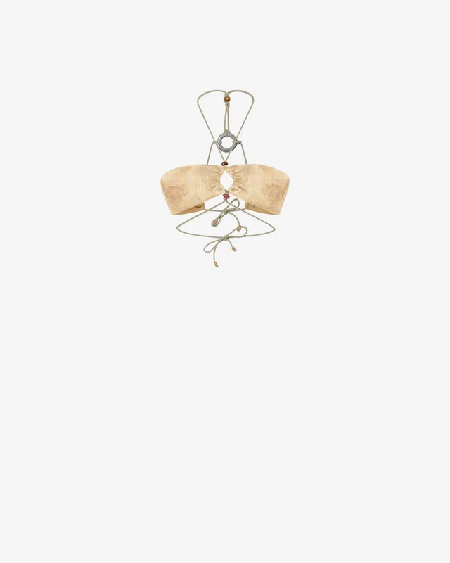 Isabel Marant Analia SG0031FA haut maillot désert rayures