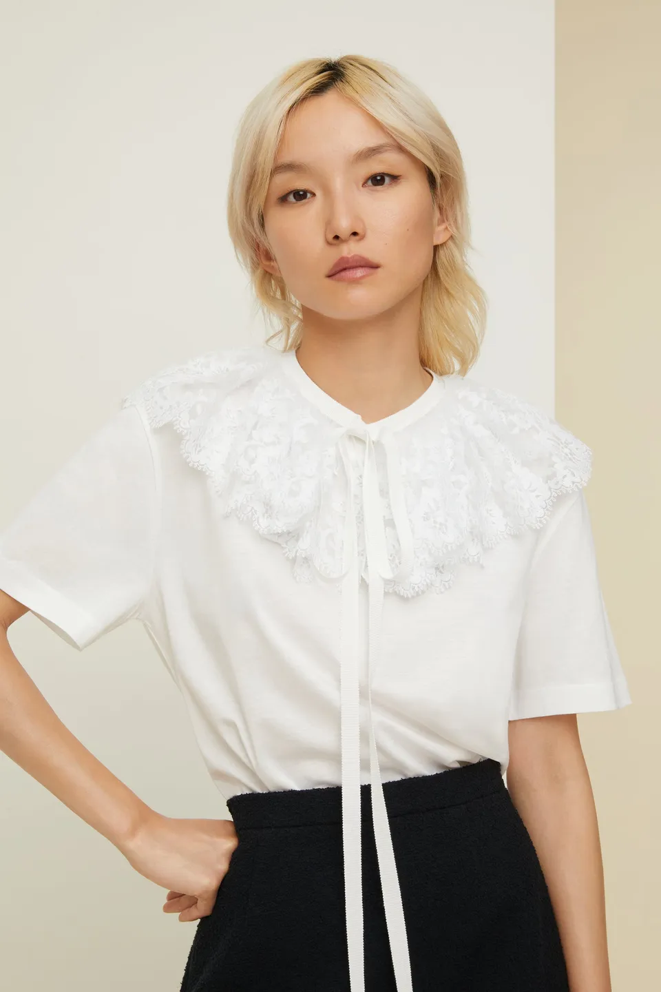 Patou JE034 t-shirt coton bio blanc XS