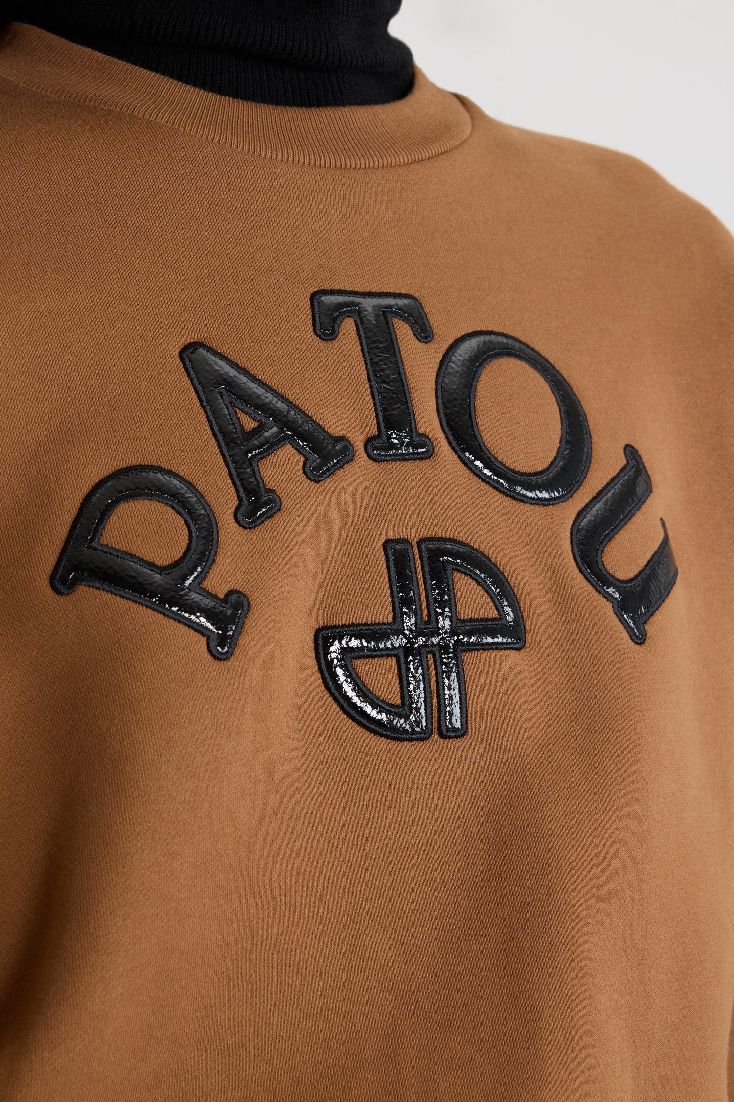 Patou H25JE1999995121B sweat marron XS-XL coton bio