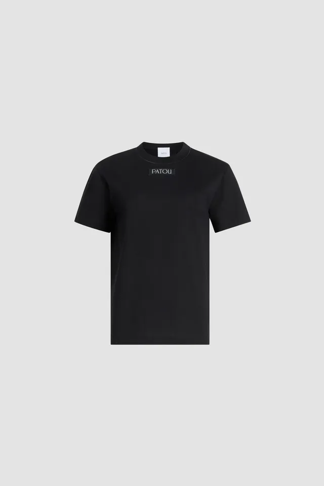 Patou JE1879999999B t-shirt coton bio noir logo