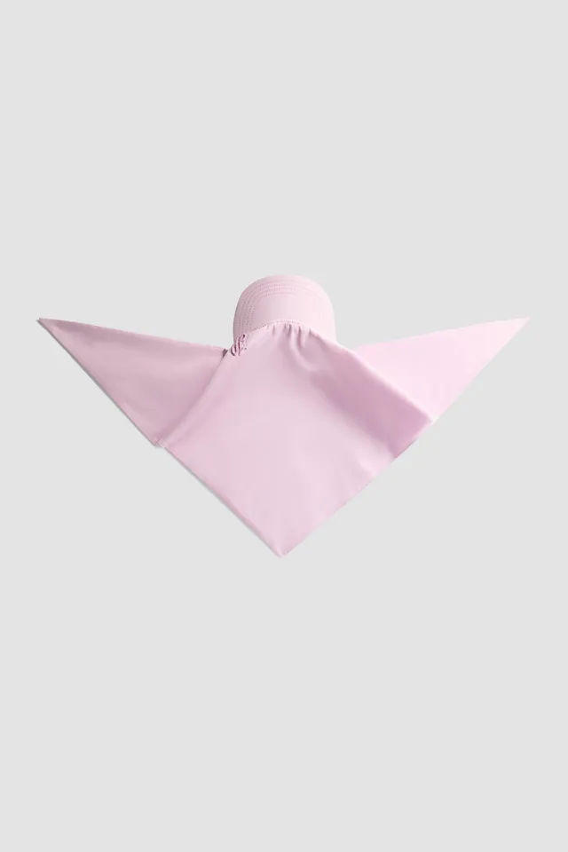 Patou P25AC0990017457P casquette foulard rose coton bio TU