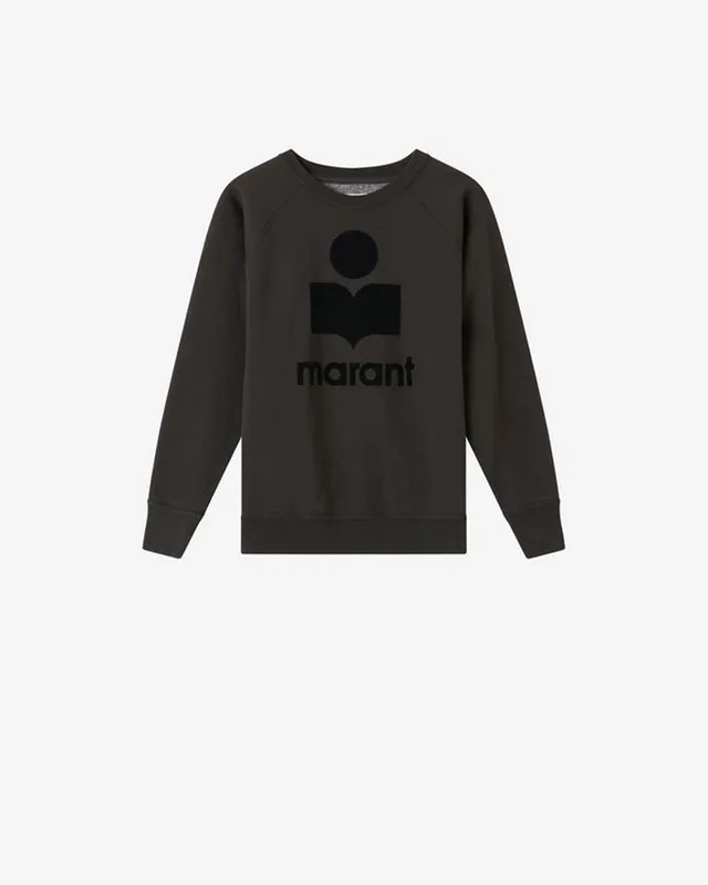 Isabel Marant Milly sweatshirt noir coton délavé