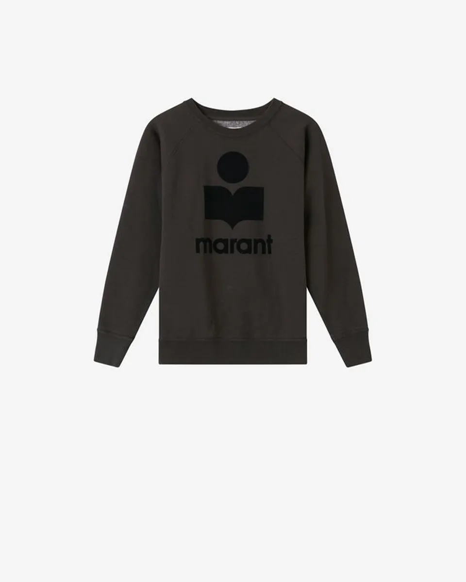 Isabel Marant Milly sweatshirt noir coton délavé