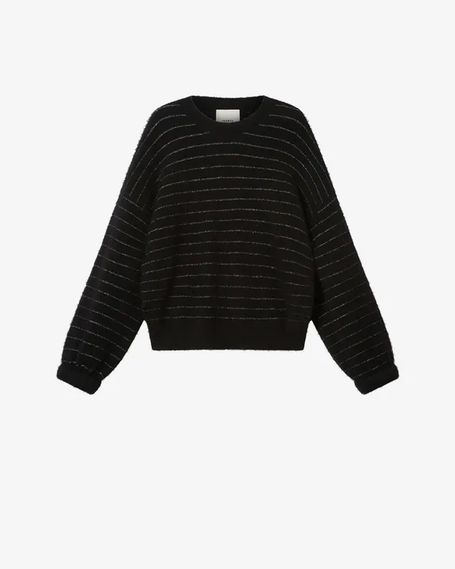 Isabel Marant Stacy PU0993 pull noir argenté