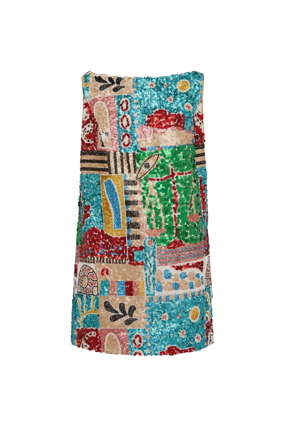 Alemäis Jazz Embellished Mini robe mini sequins lin
